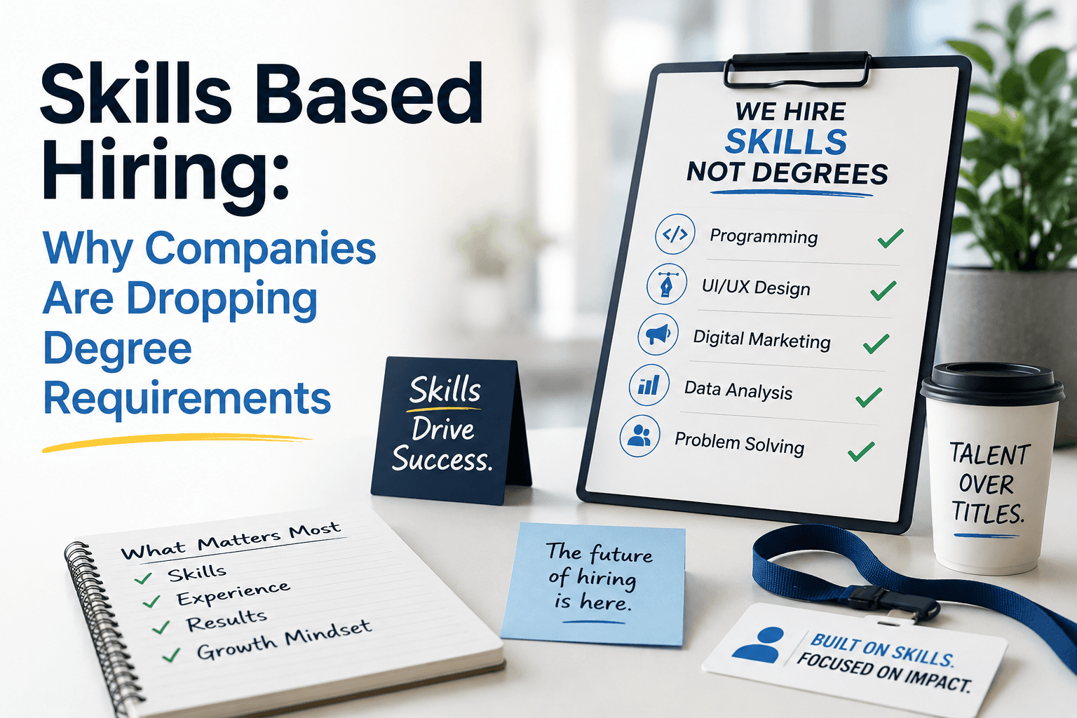 Skills Based Hiring: Why Companies Are Dropping Degree Requirements