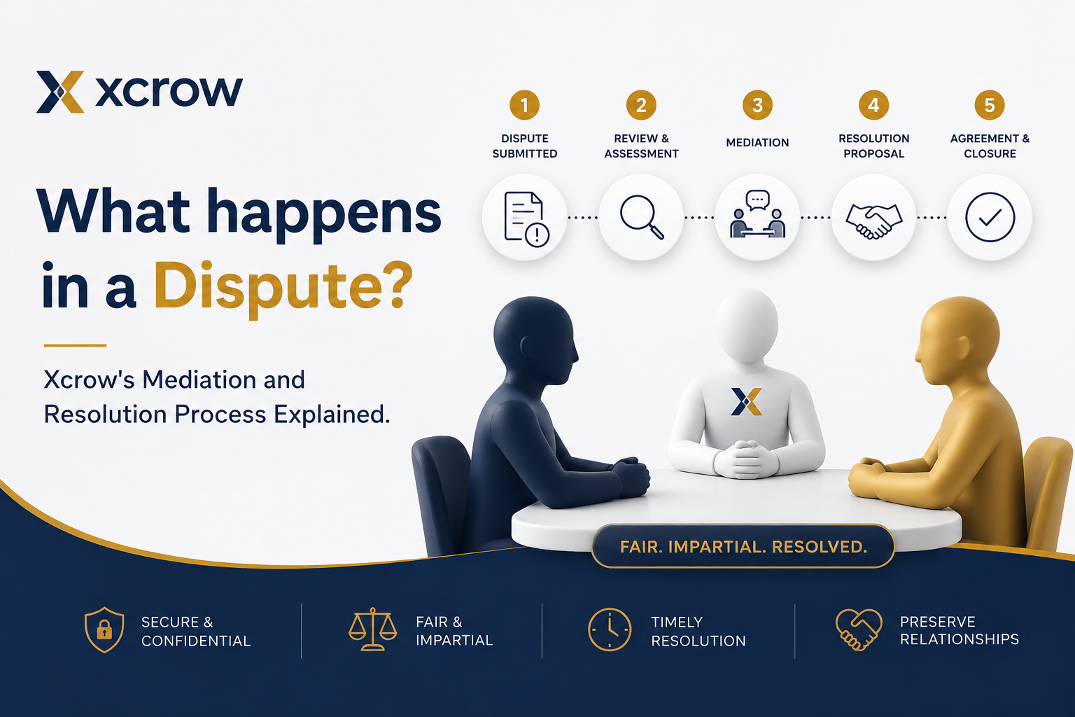 How Xcrow Resolves Buyer and Seller Disputes