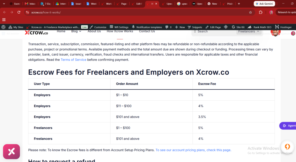 Xcrow.co vs Upwork Fees in 2026: How Much Do You Keep From $100? 2 Xcrow.co vs Upwork Fees in 2026: How Much Do You Keep From $100? Xcrow-Price