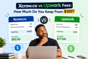 Xcrow.co vs Upwork Fees in 2026: How Much Do You Keep From $100?