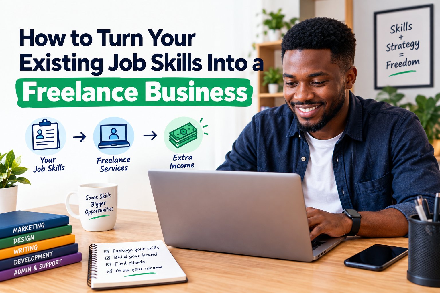 How to Turn Your Existing Job Skills Into a Freelance Business
