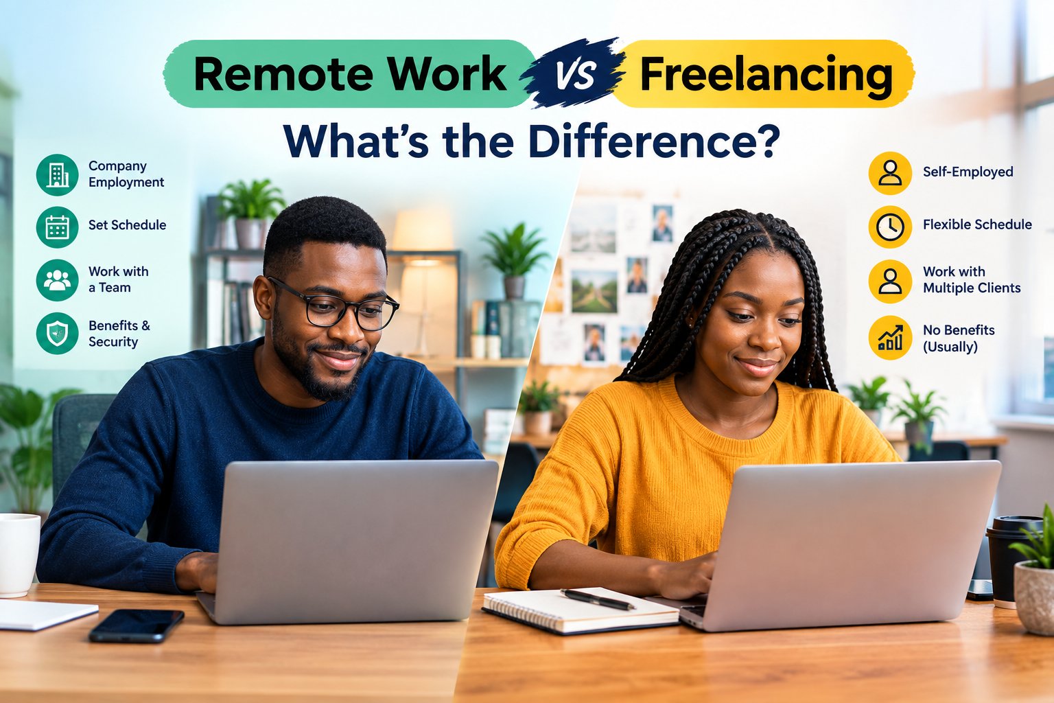 Remote Work vs Freelancing: What’s the Difference?