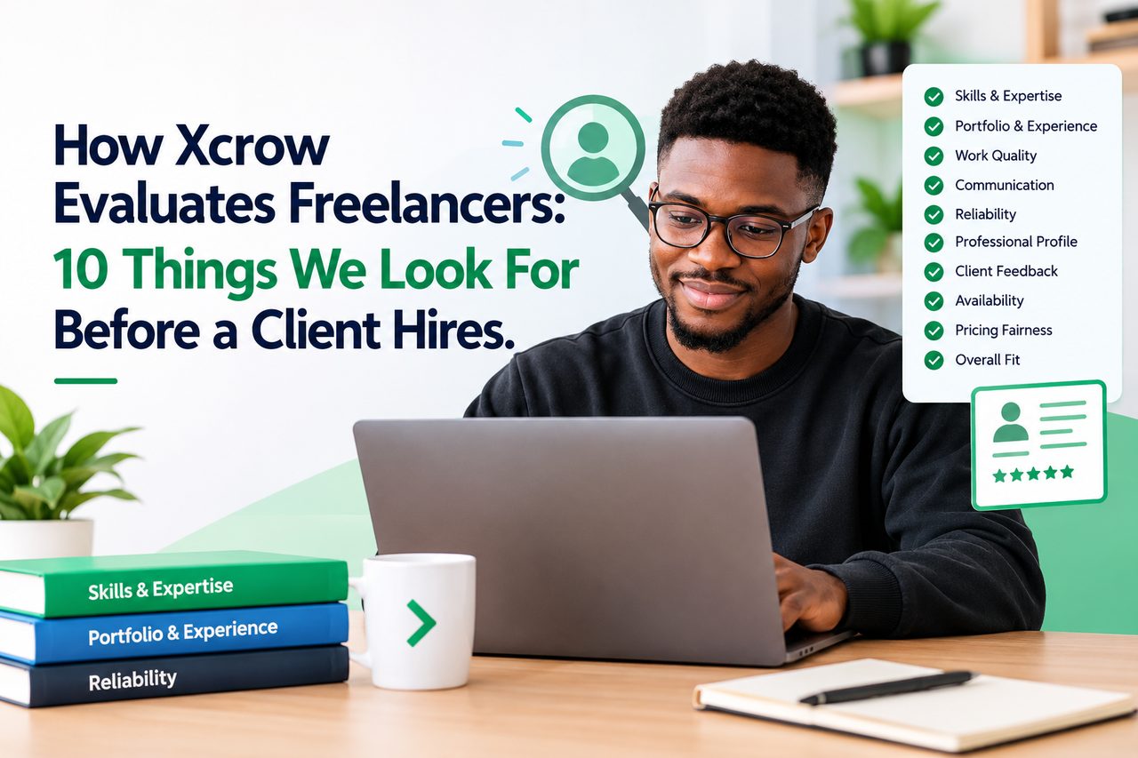 How Xcrow Evaluates Freelancers: 10 Things Clients Should Look For.