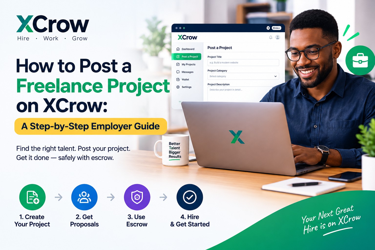 How to Post a Freelance Project on XCrow: A Step-by-Step Employer Guide